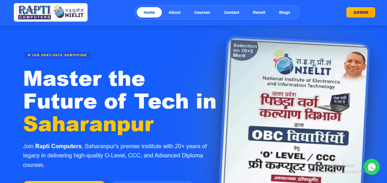 Complete Digital Management System for Coaching Institute - Web Development Project by Shivansh Singh
